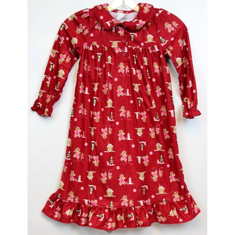 NWT 2007 Gymboree Gingerbread Cookie Girls Nightgown Pajamas PJ sz 6 Winter Xmas